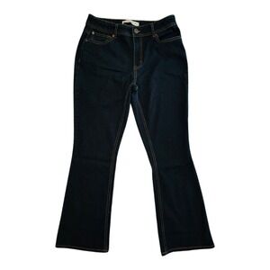 Cato‎ est. 1946 Dark Contemporary Skinny Stretch Denim Bootcut Jeans 10P Petites